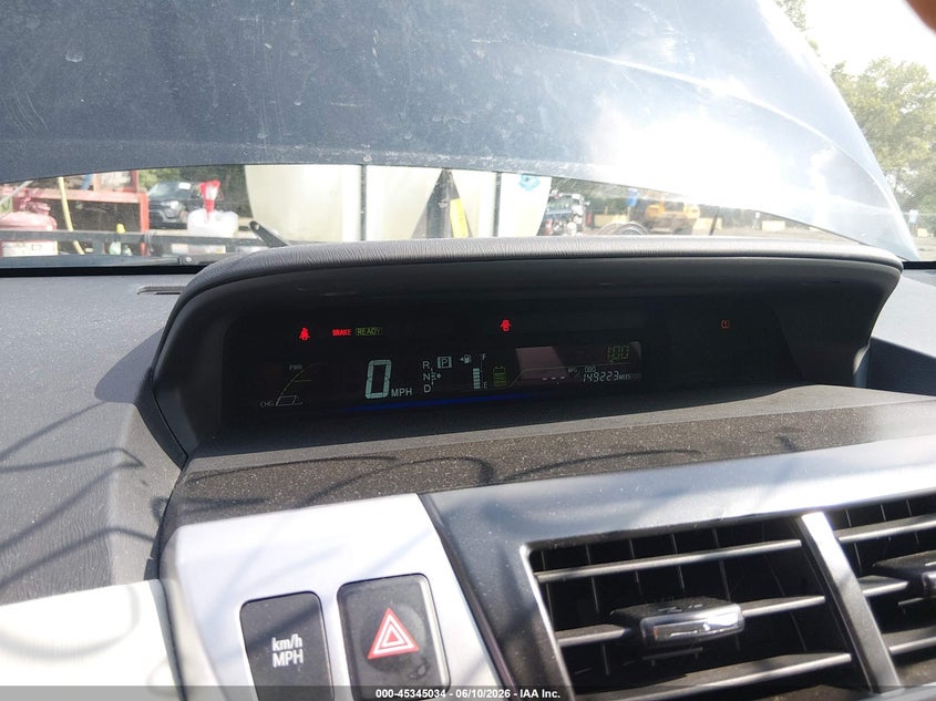 2013 Toyota Prius v VIN JTDZN3EU6D3229356 IAAI salvage auction — FRONT & REAR, Salvage (Indiana), sold $1,700 on 2026-07-11 (photo 7)
