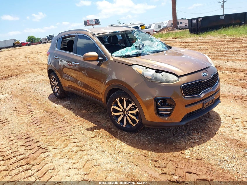 2017 Kia Sportage VIN KNDPN3AC2H7106950 IAAI salvage auction — HAIL, Clear (Missouri), sold $1,375 on 2026-07-06 (photo 1)