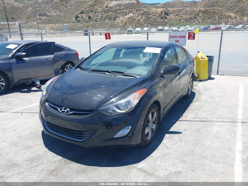 2013 Hyundai Elantra VIN 5NPDH4AE4DH412846 IAAI salvage auction — THEFT, Salvage (California), sold $825 on 2026-07-09 (photo 2)