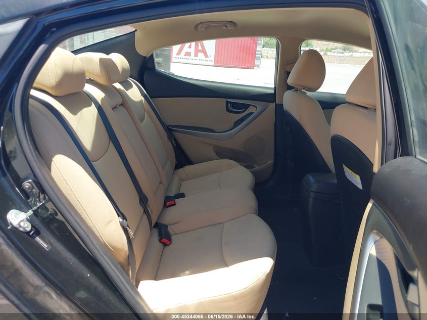 2013 Hyundai Elantra VIN 5NPDH4AE4DH412846 IAAI salvage auction — THEFT, Salvage (California), sold $825 on 2026-07-09 (photo 8)