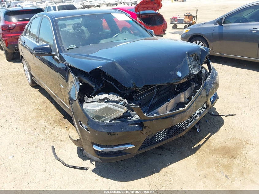 2012 Mercedes-benz C-klasse VIN WDDGF4HB1CR220568 IAAI salvage auction — FRONT END, Salvage Title, sold $1,000 on 2026-07-15 (photo 6)