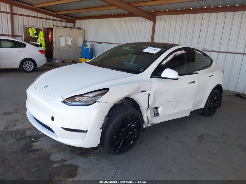 2022 Tesla Model y VIN 7SAYGDEE4NF402996 IAAI salvage auction — LEFT SIDE, Salvage (California), sold $8,100 on 2026-07-23 (photo 2)
