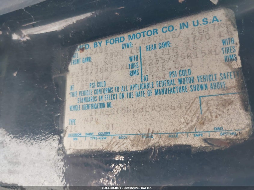 1988 Ford Bronco VIN 1FMEU15H6JLA58642 IAAI salvage auction — NORMAL WEAR, Clear (Utah), sold $1,050 on 2026-07-09 (photo 9)