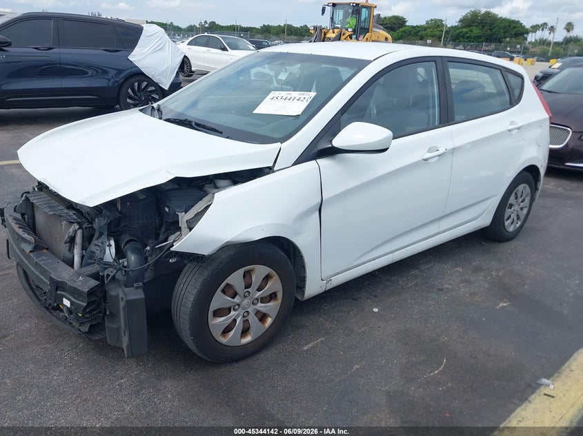 2016 Hyundai Accent VIN KMHCT5AE7GU248224 IAAI salvage auction — FRONT END, Rebuildable (Florida), sold $650 on 2026-07-23 (photo 2)