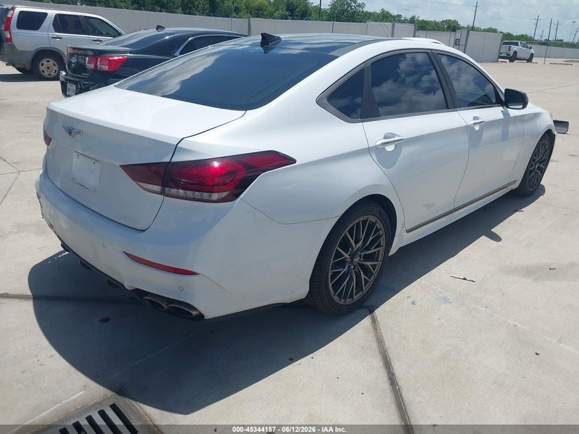 2018 Genesis G80 VIN KMHGN4JB8JU230589 IAAI salvage auction — REAR END, Salvage (Texas), sold $4,300 on 2026-09-05 (photo 4)