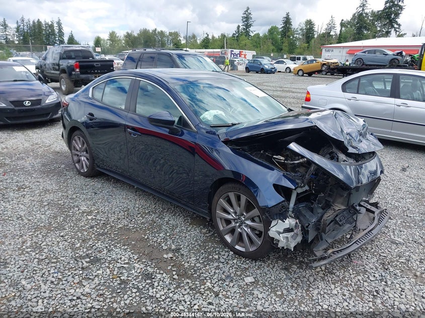 2021 Mazda 3 VIN 3MZBPBCM8MM208867 IAAI salvage auction — FRONT END, Bill Of Sale (Washington), sold $825 on 2026-07-22 (photo 1)