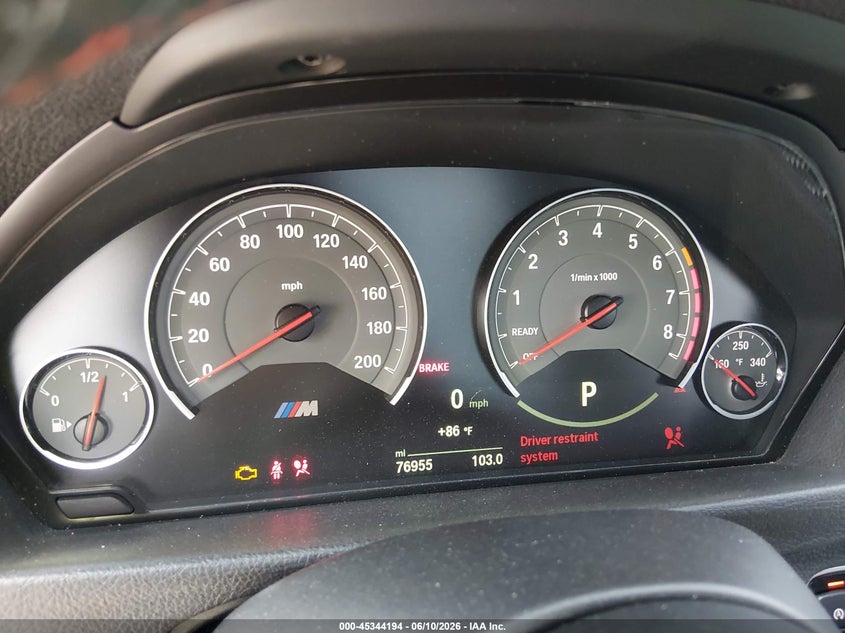 2015 BMW M3 VIN WBS3C9C5XFP803309 IAAI salvage auction — FRONT END, Salvage (Ohio), sold $15,400 on 2026-07-08 (photo 7)