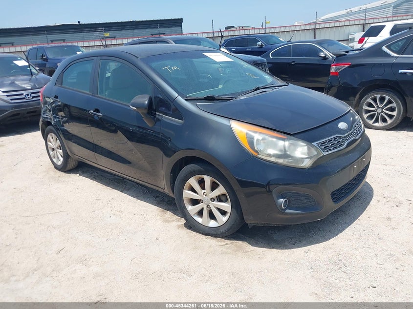 2013 Kia Rio VIN KNADN5A38D6222407 IAAI salvage auction — REAR END, Original (Texas), sold $925 on 2026-07-07 (photo 1)