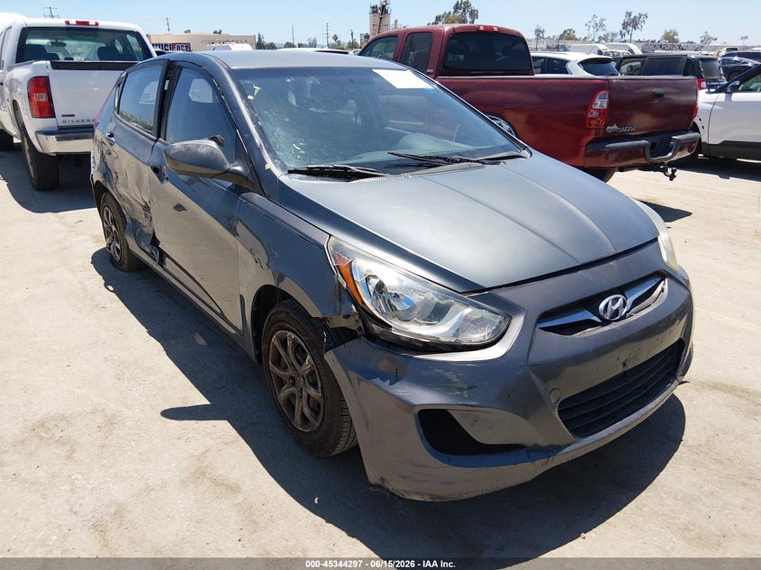 2013 Hyundai Accent VIN KMHCT5AE8DU066060 IAAI salvage auction — RIGHT SIDE, Clear (Tennessee), sold $25 on 2026-07-22 (photo 1)