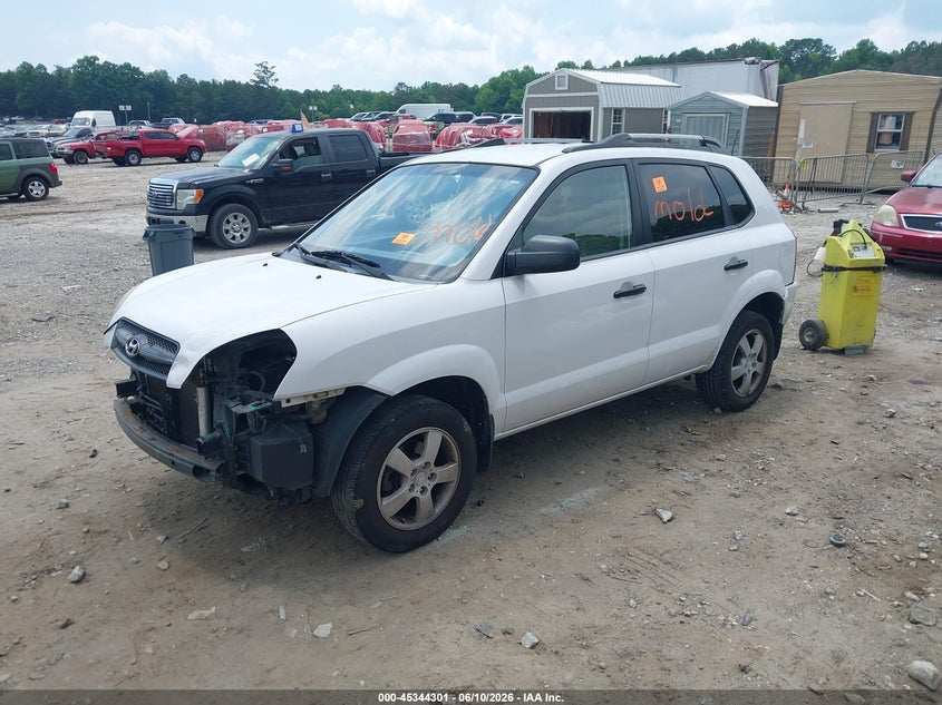 2008 Hyundai Tucson VIN KM8JM12B78U808455 IAAI salvage auction — BIOHAZARD/CHEMICAL, Salvage (Georgia), sold $650 on 2026-07-11 (photo 2)