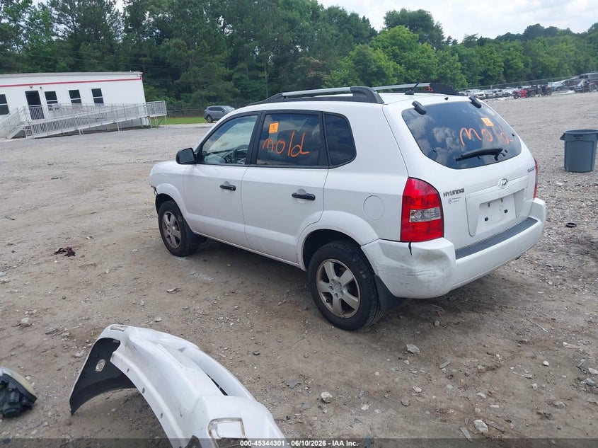 2008 Hyundai Tucson VIN KM8JM12B78U808455 IAAI salvage auction — BIOHAZARD/CHEMICAL, Salvage (Georgia), sold $650 on 2026-07-11 (photo 3)
