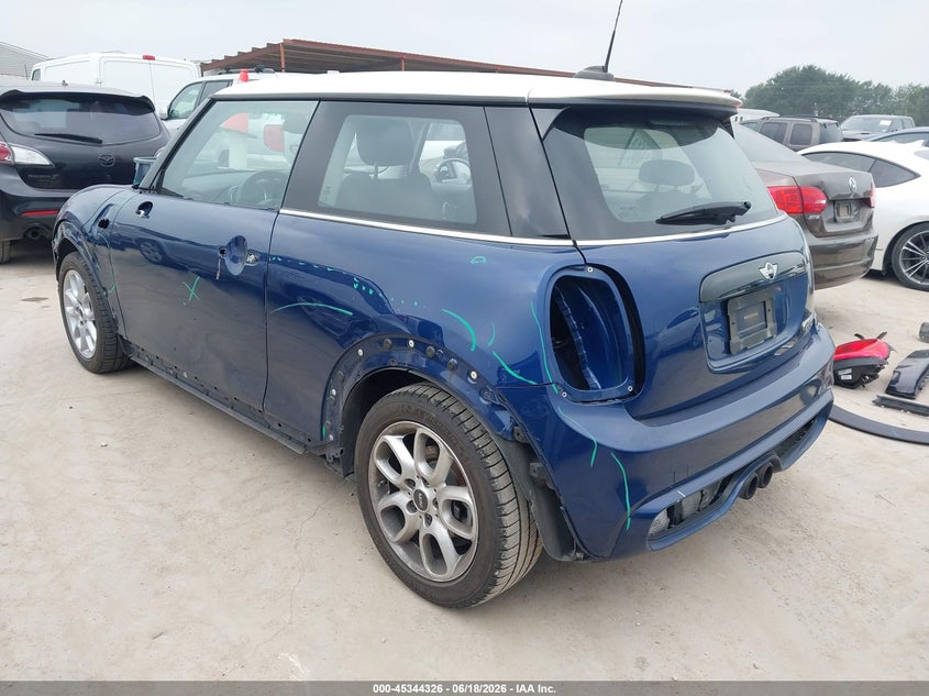 2015 Mini Cooper VIN WMWXP7C58F2A33528 IAAI salvage auction — FRONT & REAR, Original (Texas), sold $4,300 on 2026-08-11 (photo 3)