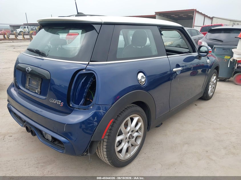2015 Mini Cooper VIN WMWXP7C58F2A33528 IAAI salvage auction — FRONT & REAR, Original (Texas), sold $4,300 on 2026-08-11 (photo 4)