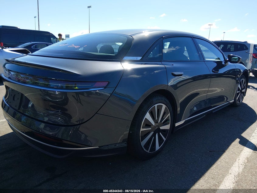 2023 Lucid Air VIN 50EA1PFA2PA009115 IAAI salvage auction — RIGHT FRONT, Salvage (New Jersey), sold $12,800 on 2026-08-02 (photo 4)