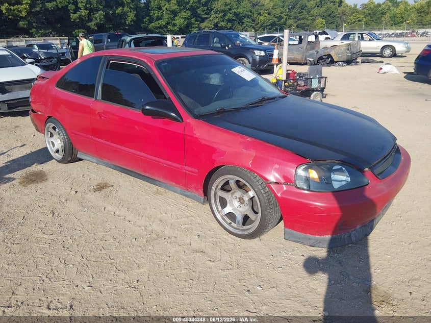 1999 Honda Civic VIN 1HGEJ8142XL038150 IAAI salvage auction — REAR END, Salvage (Tennessee), sold $50 on 2026-07-08 (photo 1)
