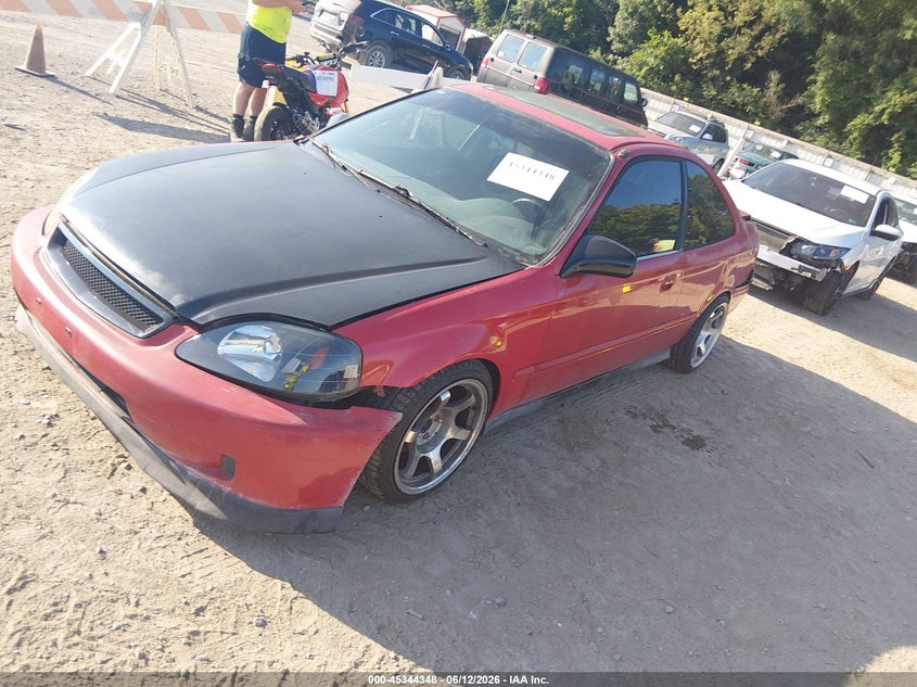 1999 Honda Civic VIN 1HGEJ8142XL038150 IAAI salvage auction — REAR END, Salvage (Tennessee), sold $50 on 2026-07-08 (photo 2)
