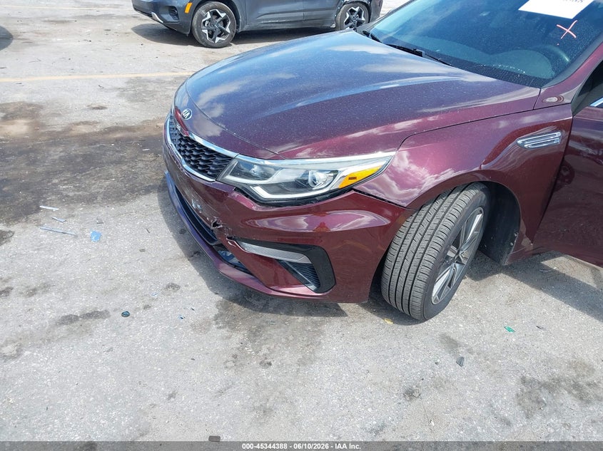 2019 Kia Optima VIN 5XXGT4L3XKG346433 IAAI salvage auction — FRONT END, Salvage Title, sold $2,200 on 2026-07-29 (photo 6)