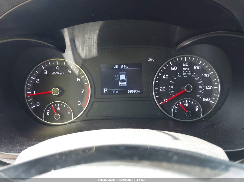 2019 Kia Optima VIN 5XXGT4L3XKG346433 IAAI salvage auction — FRONT END, Salvage Title, sold $2,200 on 2026-07-29 (photo 7)