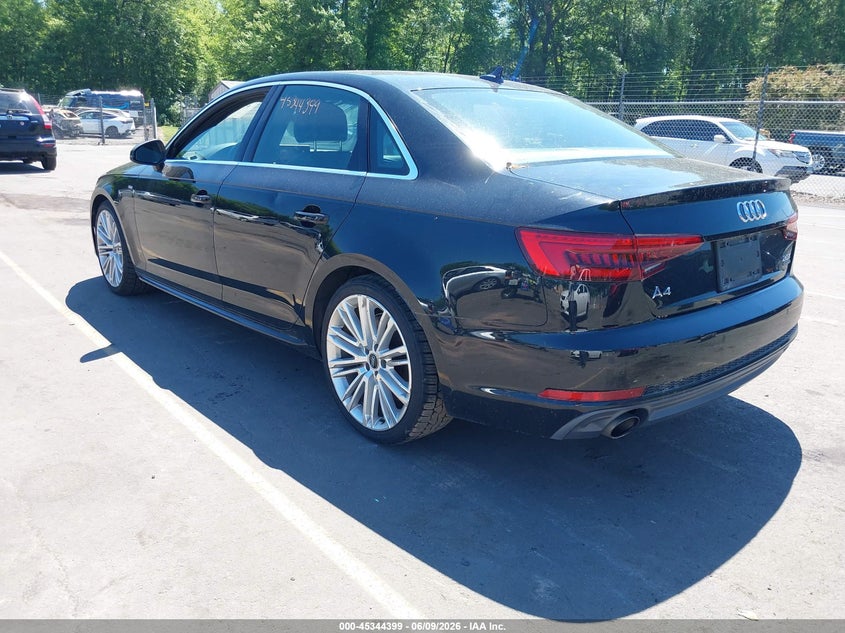 2017 Audi A4 VIN WAUPNAF43HN063816 IAAI salvage auction — NORMAL WEAR, Clear (Connecticut), sold $5,250 on 2026-07-09 (photo 3)