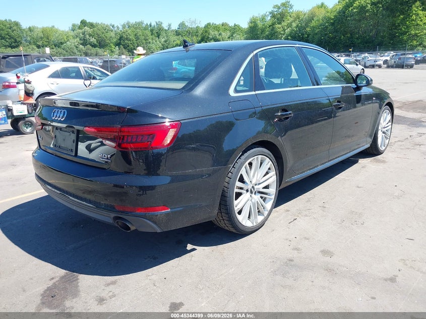 2017 Audi A4 VIN WAUPNAF43HN063816 IAAI salvage auction — NORMAL WEAR, Clear (Connecticut), sold $5,250 on 2026-07-09 (photo 4)