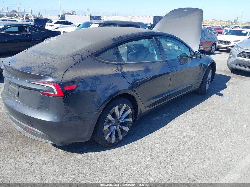 2025 Tesla Model 3 VIN 5YJ3E1EA5SF041170 IAAI salvage auction — LEFT FRONT, Salvage Title, sold $18,150 on 2026-07-16 (photo 4)
