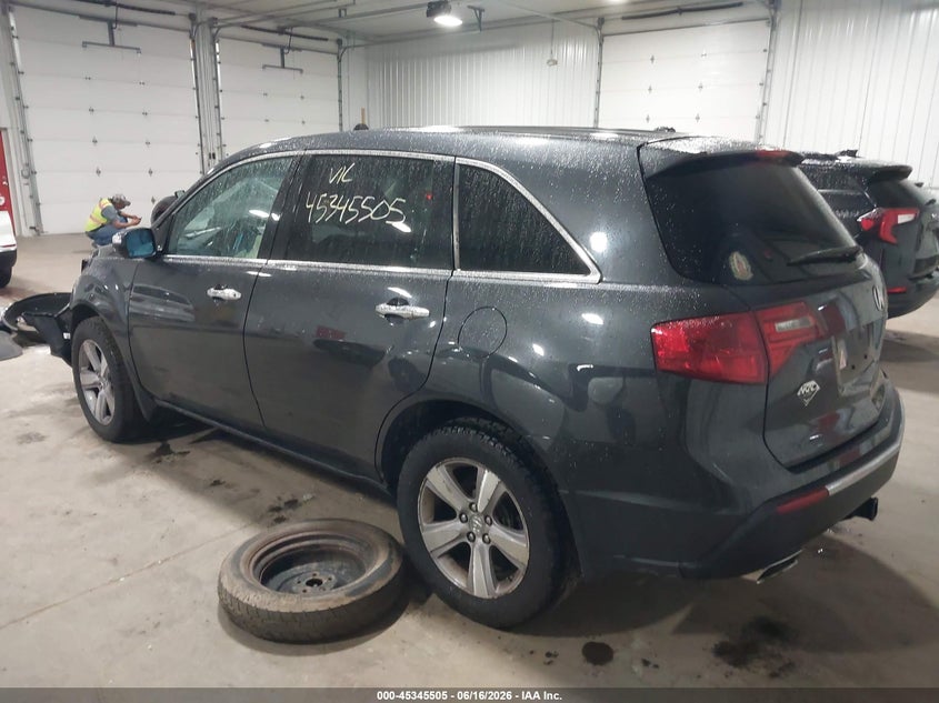 2013 Acura Mdx VIN 2HNYD2H26DH516917 IAAI salvage auction — FRONT END, Salvage (Minnesota), sold $600 on 2026-07-29 (photo 3)