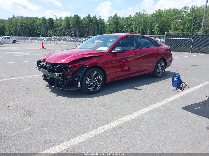 2025 Hyundai Elantra VIN KMHLM4DJ4SU135419 IAAI salvage auction — FRONT END, Wait Title, sold $5,100 on 2026-08-02 (photo 2)