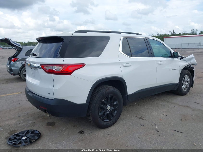 2021 Chevrolet Traverse VIN 1GNEVGKW3MJ125017 IAAI salvage auction — RIGHT FRONT, Rebuildable (Florida), sold $8,000 on 2026-07-27 (photo 4)
