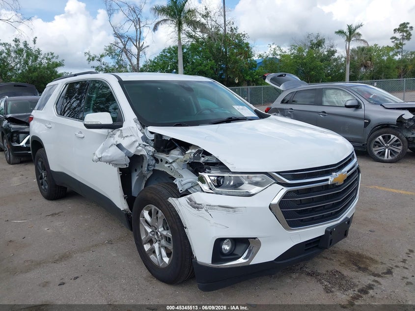 2021 Chevrolet Traverse VIN 1GNEVGKW3MJ125017 IAAI salvage auction — RIGHT FRONT, Rebuildable (Florida), sold $8,000 on 2026-07-27 (photo 6)