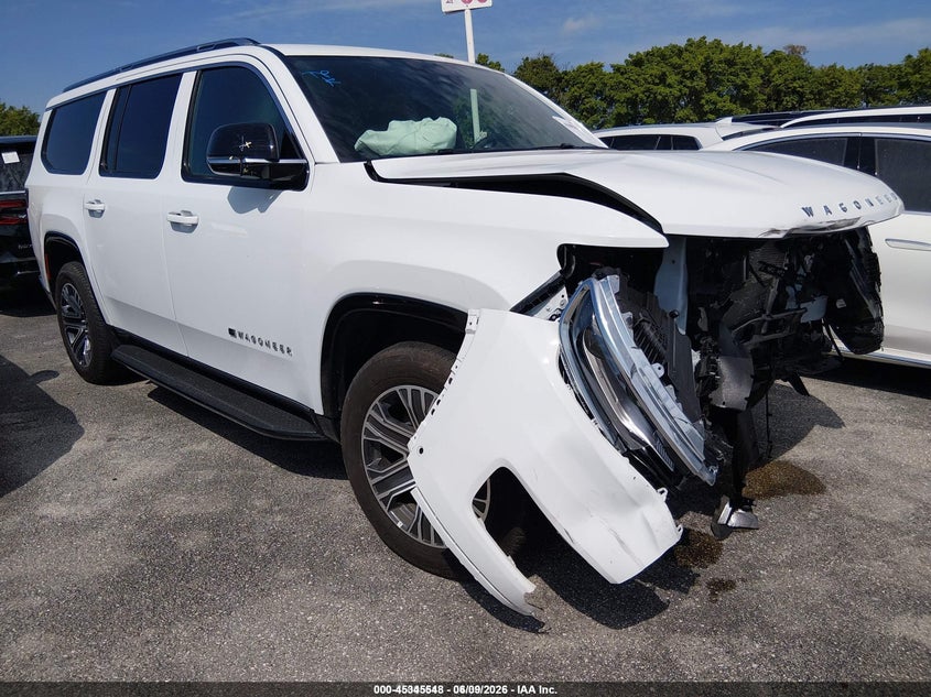 2025 Jeep Wagoneer VIN 1C4SJSBP4SS523556 IAAI salvage auction — FRONT END, Clear (Florida), sold $19,800 on 2026-07-09 (photo 1)