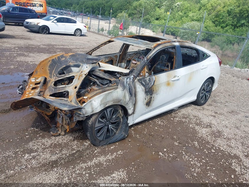 2018 Honda Civic VIN JHMFC1F30JX022323 IAAI salvage auction — TOTAL BURN, Junk (Illinois), sold $150 on 2026-07-22 (photo 2)