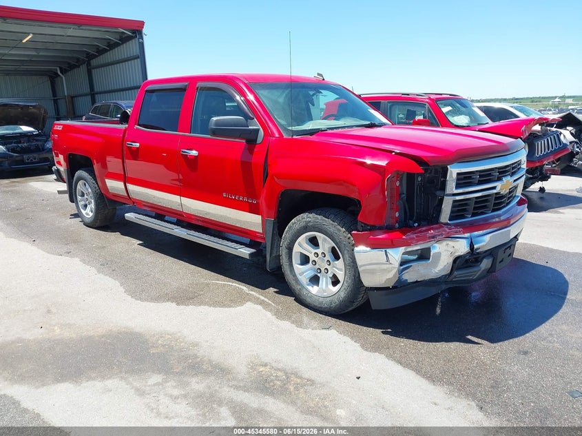 2014 Chevrolet Silverado VIN 3GCUKREC0EG120550 IAAI salvage auction — RIGHT FRONT, Salvage (Iowa), sold $3,550 on 2026-07-06 (photo 1)