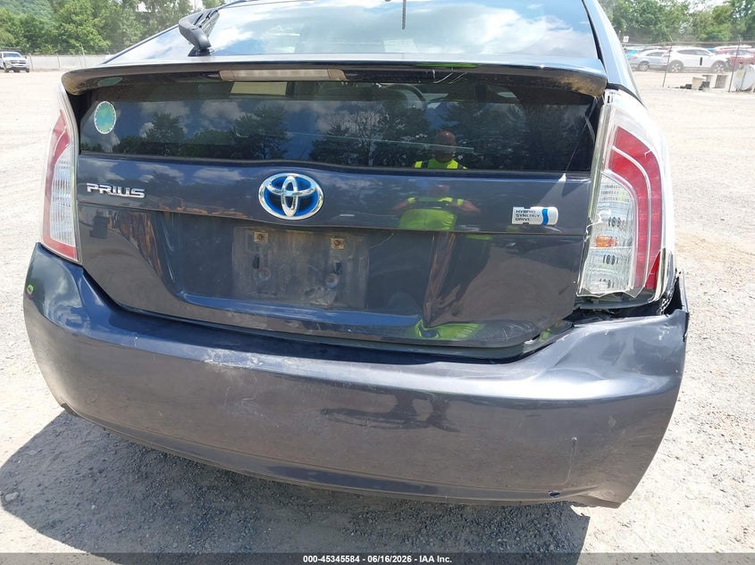 2012 Toyota Prius VIN JTDKN3DU4C1575905 IAAI salvage auction — REAR END, Salvage (Ohio), sold $550 on 2026-07-06 (photo 6)
