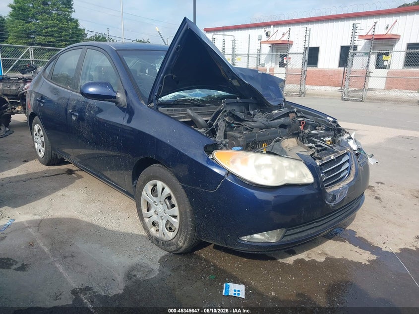 2010 Hyundai Elantra VIN KMHDU4AD4AU898669 IAAI salvage auction — FRONT END, Rebuildable (Florida), sold $350 on 2026-07-06 (photo 1)