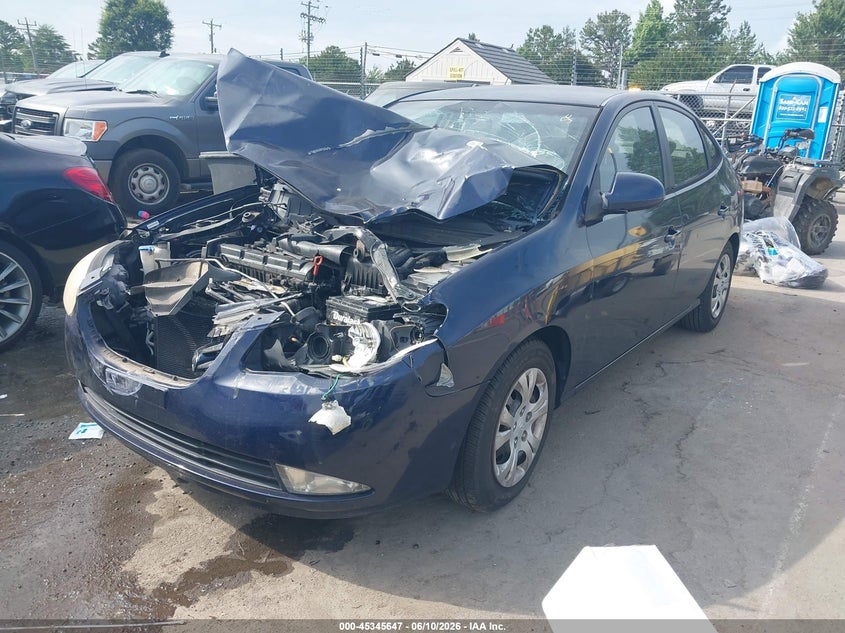 2010 Hyundai Elantra VIN KMHDU4AD4AU898669 IAAI salvage auction — FRONT END, Rebuildable (Florida), sold $350 on 2026-07-06 (photo 2)