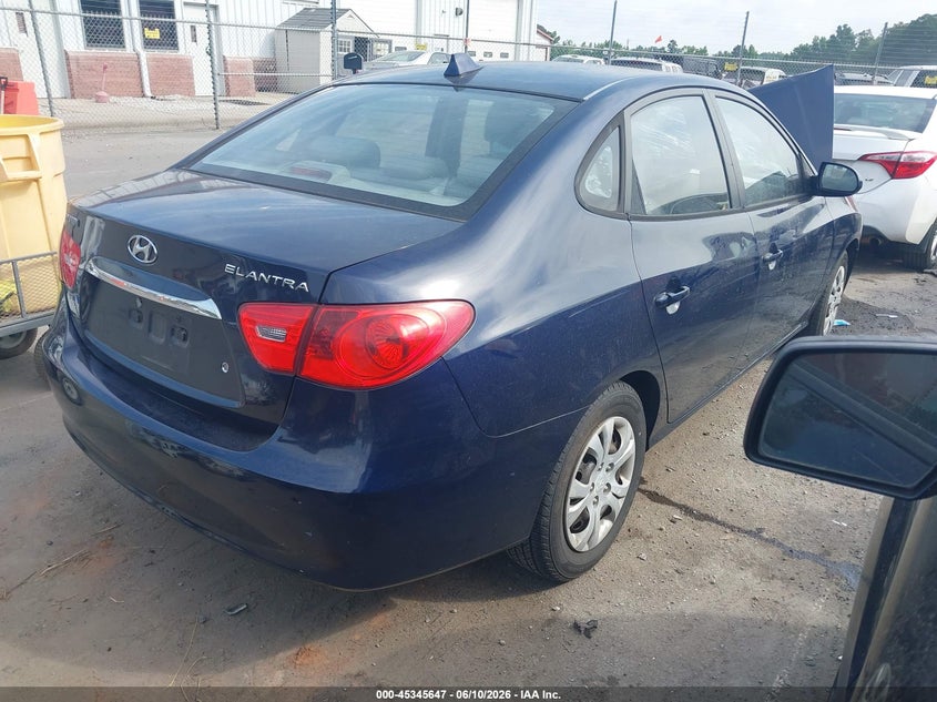 2010 Hyundai Elantra VIN KMHDU4AD4AU898669 IAAI salvage auction — FRONT END, Rebuildable (Florida), sold $350 on 2026-07-06 (photo 4)