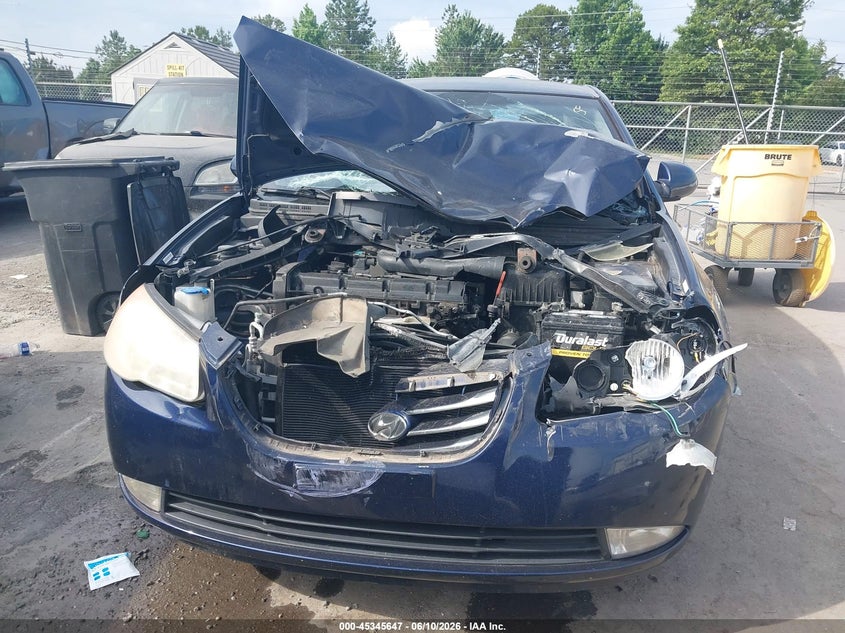 2010 Hyundai Elantra VIN KMHDU4AD4AU898669 IAAI salvage auction — FRONT END, Rebuildable (Florida), sold $350 on 2026-07-06 (photo 6)