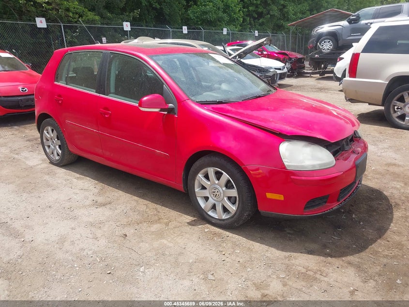 2008 Volkswagen Golf VIN WVWCB71K98W278548 IAAI salvage auction — NORMAL WEAR, Clear (Maryland), sold $425 on 2026-07-14 (photo 1)