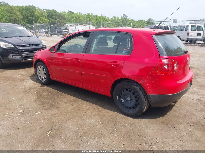 2008 Volkswagen Golf VIN WVWCB71K98W278548 IAAI salvage auction — NORMAL WEAR, Clear (Maryland), sold $425 on 2026-07-14 (photo 3)