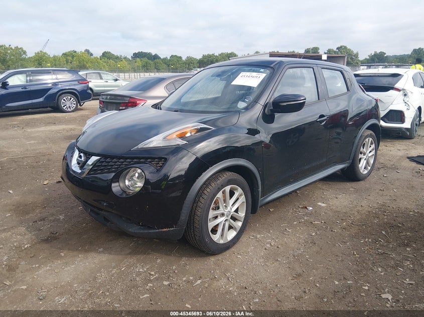 2016 Nissan Juke VIN JN8AF5MR9GT602241 IAAI salvage auction — WATER/FLOOD, Salvage (Tennessee), sold $300 on 2026-07-22 (photo 2)