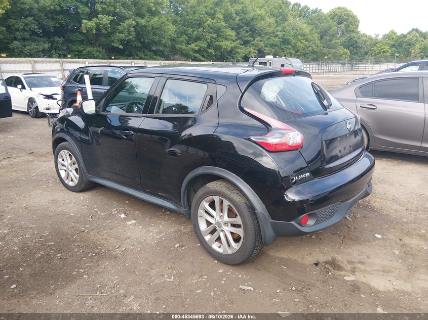 2016 Nissan Juke VIN JN8AF5MR9GT602241 IAAI salvage auction — WATER/FLOOD, Salvage (Tennessee), sold $300 on 2026-07-22 (photo 3)