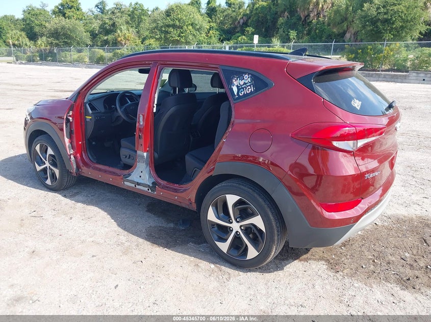 2018 Hyundai Tucson VIN KM8J33A22JU803444 IAAI salvage auction — LEFT SIDE, Rebuildable (Florida), sold $3,525 on 2026-07-16 (photo 3)