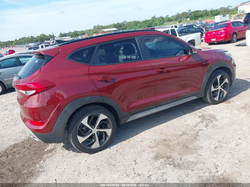2018 Hyundai Tucson VIN KM8J33A22JU803444 IAAI salvage auction — LEFT SIDE, Rebuildable (Florida), sold $3,525 on 2026-07-16 (photo 4)