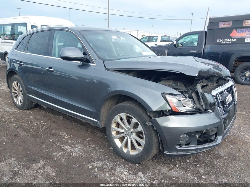 2015 Audi Q5 VIN WA1CFAFP9FA101282 IAAI salvage auction — FRONT END, Mv-907A (New York), sold $1,450 on 2026-07-08 (photo 1)