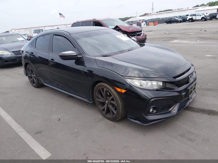 2018 Honda Civic VIN SHHFK7H4XJU221112 IAAI salvage auction — LEFT FRONT, Salvage (North Carolina), sold $4,100 on 2026-07-15 (photo 1)