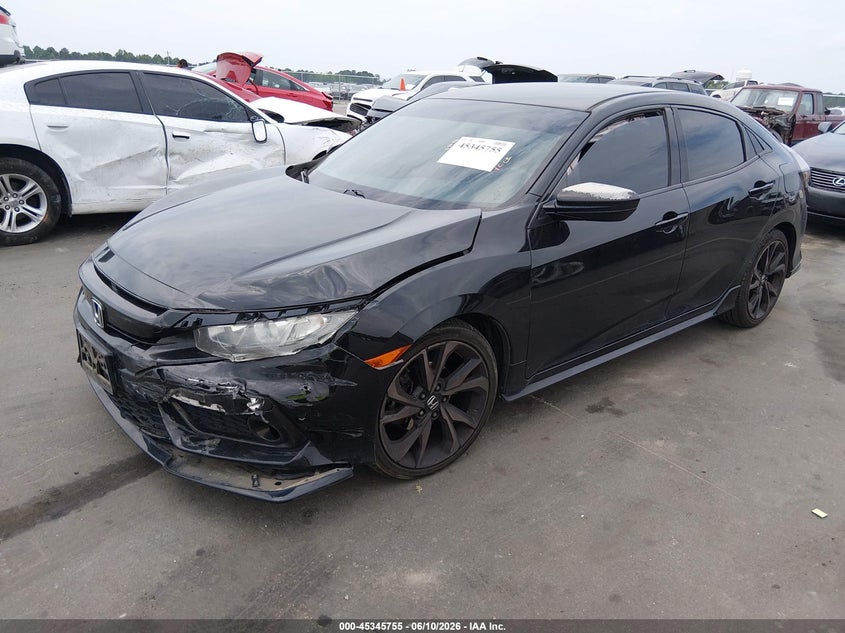 2018 Honda Civic VIN SHHFK7H4XJU221112 IAAI salvage auction — LEFT FRONT, Salvage (North Carolina), sold $4,100 on 2026-07-15 (photo 2)