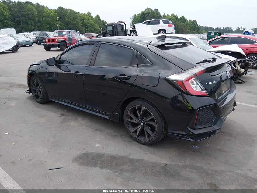 2018 Honda Civic VIN SHHFK7H4XJU221112 IAAI salvage auction — LEFT FRONT, Salvage (North Carolina), sold $4,100 on 2026-07-15 (photo 3)