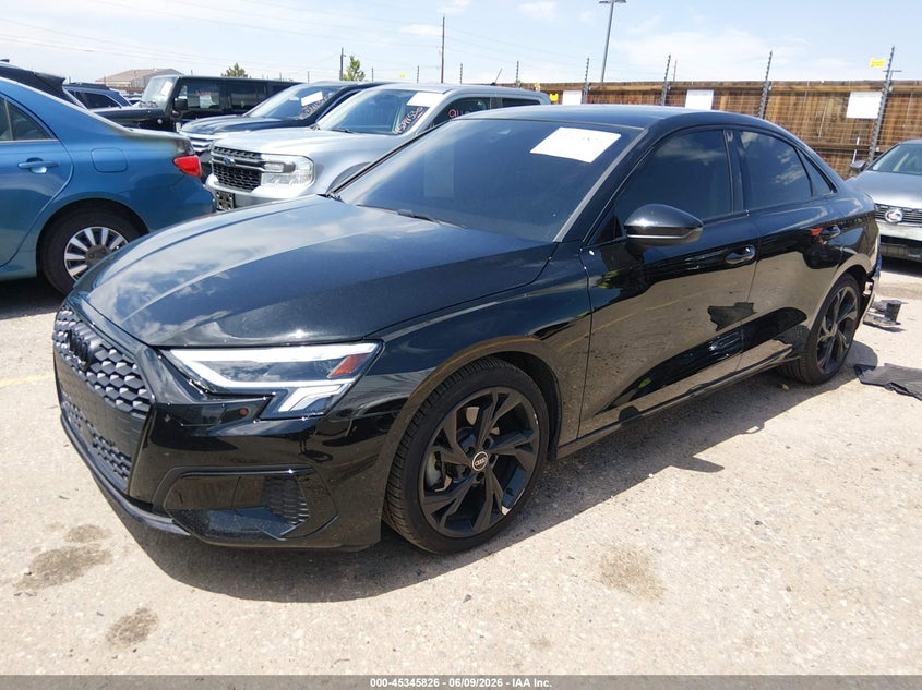 2022 Audi A3 VIN WAUHUDGY8NA077725 IAAI salvage auction — REAR END, Salvage (Colorado), sold $13,700 on 2026-07-31 (photo 2)