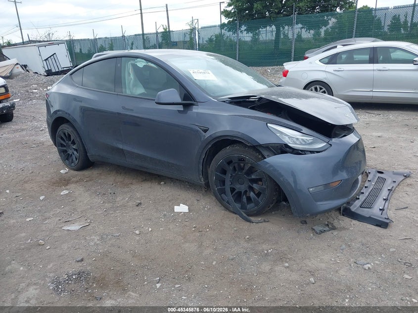 2021 Tesla Model y VIN 5YJYGDEE3MF251600 IAAI salvage auction — FRONT END, Salvage (Pennsylvania), sold $5,550 on 2026-07-16 (photo 1)