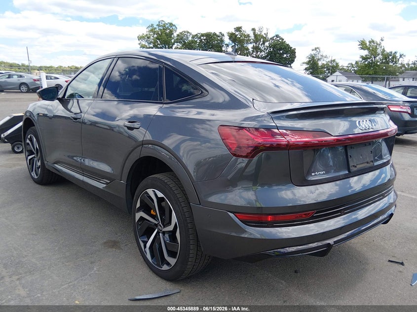 2023 Audi E-tron sportback VIN WA12AAGE8PB004576 IAAI salvage auction — FRONT END, Salvage (New Jersey), sold $15,300 on 2026-07-26 (photo 3)